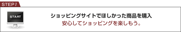 ショッピングサイトでほしかった商品を購入