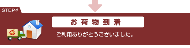 お荷物到着