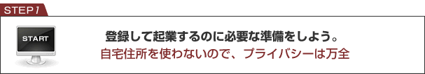 登録して起業するのに必要な準備をしよう。